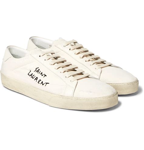 ysl mens sneakers white|ysl sneakers price.